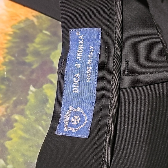 Duca d'Andrea Italy Black Pants Size 28‎ - Picture 3 of 4